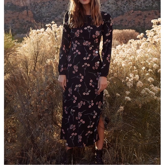 Christy Dawn Floral The Sian Dress Noir Blossom Size Small